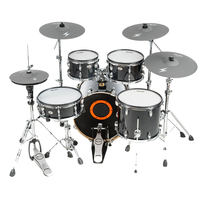 "Batterie électronique professionnelle avec têtes en maille-Compatible Roland/Yamaha, kit d'entraînement silencieux pour studio et utilisation en direct"