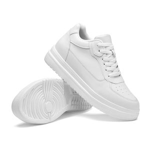 Scarpe da Skateboard Rialzate da Uomo 2024 Leggere Comode alla Moda Bianche Stringate Stile da Passeggio <span class=keywords><strong>Sneakers</strong></span> - Product Image 4