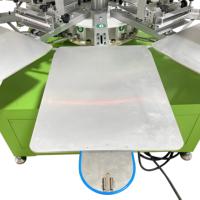Nouvelle machine d'impression sérigraphique automatique à 8 stations et 3 couleurs pour sacs en toile, étiquettes/cartes/imprimantes papier