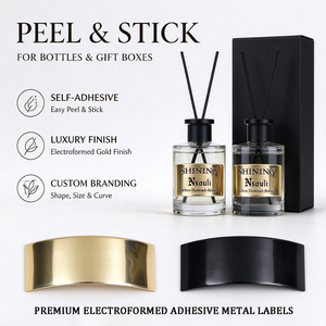Etiquetas Metálicas Autoadhesivas con Logotipo Personalizado, Etiquetas Metálicas para Perfumes, Velas, Botellas y Marcos de Fotos - Product Image 2