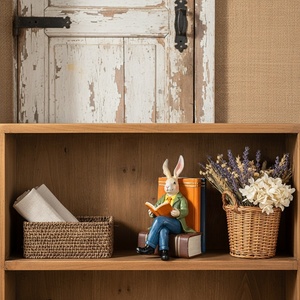 Statue de lapin de Pâques pour cour extérieure, ornements de balcon, décoration de jardin, artisanat en résine, cadeaux de festival - Product Image 4