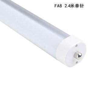 หลอดไฟ LED รูปตัว V แบบเสียบเดี่ยว FA8 สำหรับตลาดสหรัฐอเมริกา ขนาด 4 ฟุต 5 ฟุต 6 ฟุต 8 ฟุต รุ่น T8 - Product Image 1