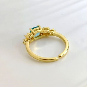 Anello Aperto Regolabile con Dettagli Scintillanti, Design Elegante, Accessori di Moda per Donne - Product Image 6
