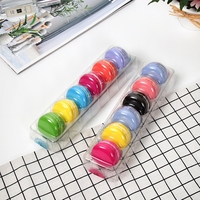 Style personnalisé Long Rectangle Macaron PVC Boîte de Boulangerie Carré Cookie et Biscuit Gâteau de Lune Emballage Boîtes en Plastique pour Usage Alimentaire