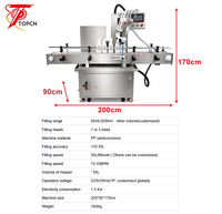 Machine de remplissage automatique de bouteilles de liquide chimique corrosif pour nettoyant WC à tête unique