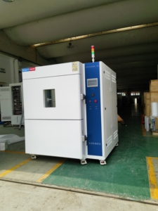 Üç odacıklı sıcaklık termal şok darbe test odası fabrika İklim elektronik termal bisiklet şok test makinesi - Product Image 5