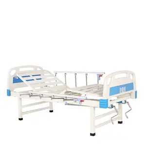 大型鋼板パンチングベッドフレーム付きダブルクランク病院用ベッド2機能医療用ベッド