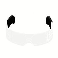 Lunettes LED, lunettes lumineuses, visière LED, lunettes de rave pour hommes, cosplay, festivals, Halloween, bars, clubs, fêtes