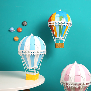 Modelo de globo aerostático decorativo para habitación, decoración de habitación de niña, accesorios de escritorio para jardín de infantes - Product Image 1