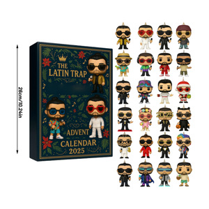 Bad Bunny <b>Advent</b> <b>Calendar</b> 2025 Funko <b>Pop</b> Style Christmas Tree Ornaments Hanging Decorations Gift - Product Image 5