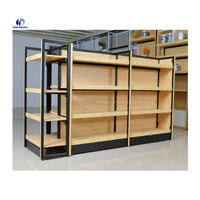 Présentoir en métal pour deveurs de magasins, présentoir de détail en bois, vitrine de boutique