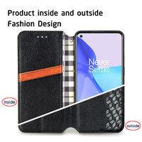 Étui en cuir pour OnePlus 9RT 9R 9 8T 7T 7 Pro Nord N200 2 CE 5G portefeuille à rabat avec béquille