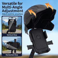 Support de téléphone pour moto TKT, design casque, coque ABS, résistant à l'eau, pour la conduite en extérieur, fixation sur guidon, antichoc, pour Samsung