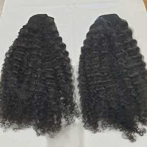 8A Grado 8-30 pulgadas Longitud estirada Indonesio Rizado 100% Virgen Remy Extensiones de cabello humano Estilo de onda natural Premium Su - Product Image 5