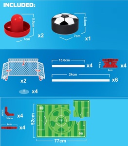 ITTL 2 jugadores eléctrico flotante fútbol Juguete plástico Mini fútbol juego de mesa juguete para niños - Product Image 4