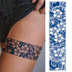 Tatuaje Temporal Semipermanente de Moda, Brazalete Impermeable con Diseño de Pájaros, <span class=keywords><strong>Flores</strong></span> y Hojas, Decoración Unisex para Brazos, <span class=keywords><strong>Piernas</strong></span> y Cuerpo - Product Image 3