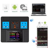 ATORCH JL24 AC-220V Ampèremètre Voltmètre Wattmètre Testeur de Temporisation Détecteur Multifonctionnel Moniteur d'Énergie