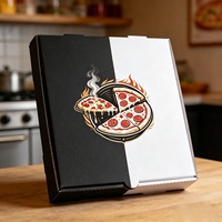 Boîtes à pizza en carton ondulé de qualité alimentaire, laminées mat, avec logo personnalisé, vente en gros directe d'usine SP3352 pour l'emballage à emporter