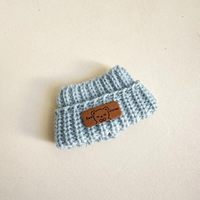 Chic élégant Adorable ensemble 3 pièces fait à la main Crochet poupée vêtements 17cm chapeau vêtements sac à dos tenue exclut poupée-Chic élégant