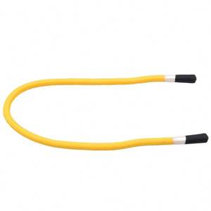 Cuerda Elástica de Silicona Amarilla, Cuerda Redonda de Silicona con Cabeza de Poliéster, 3mm-6mm, Tamaño Personalizable - Product Image 2