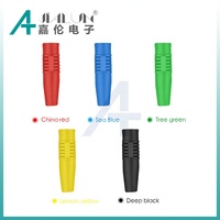 JIALUN 36MM 10A Isolateur PVC cinq couleurs Fiche banane femelle 4MM Connecteurs de pointe de connexion à souder audio