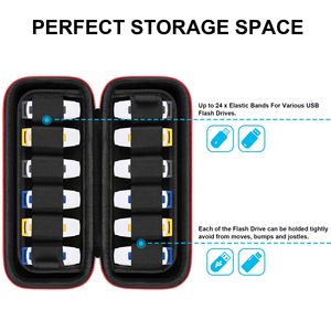 Chất lượng cao ổ đĩa flash USB trường hợp lưu trữ chủ Túi ổ đĩa ngón tay cái/Nhảy trường hợp ổ đĩa cho 24 Gậy san đĩa - Product Image 5