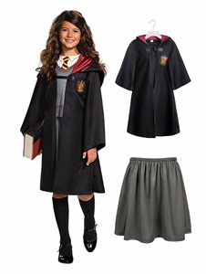 XJ Costume da Mago di <span class=keywords><strong>Harry</strong></span> <span class=keywords><strong>Potter</strong></span> per Giochi di Ruolo - Mantello Versione Magica per Spettacoli - Product Image 2