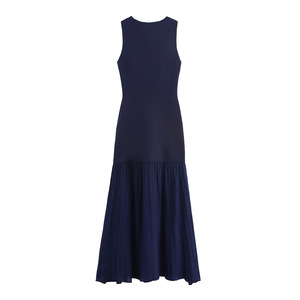 ชุดเดรสแฟชั่นผู้หญิงแบบผูกคอ ดีไซน์เก๋ไก๋ ตกแต่งด้วยผ้าถักแบบแพทช์เวิร์ค - Product Image 5