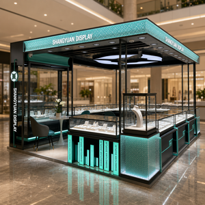 Chiosco <span class=keywords><strong>Commerciale</strong></span> di Lusso Moderno ed Ecologico per Gioielleria, Vetrine Personalizzate con Logo, Illuminazione LED per <span class=keywords><strong>Centro</strong></span> <span class=keywords><strong>Commerciale</strong></span> - Product Image 1