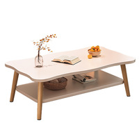 Tables basses en bois multifonctionnelles modernes et minimalistes pour salon, vente en gros d'usine, mobilier de maison