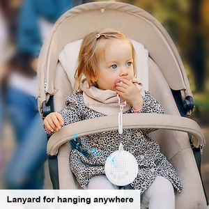 Altoparlante Wireless portatile bambino che dorme macchina del suono del rumore bianco con il rilevatore di pianto del bambino e Timer - Product Image 5