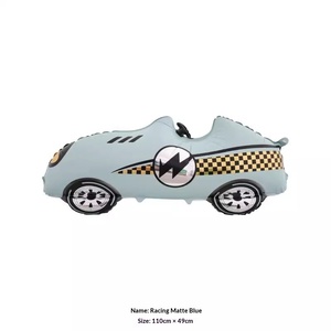 Palloncini <span class=keywords><strong>in</strong></span> pellicola di alluminio opaca effetto racing, ideali per feste di compleanno per bambini, allestimenti per il primo compleanno, e stand di mercato notturno - Product Image 4