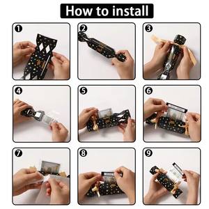 Pochette à tirette d'<span class=keywords><strong>anniversaire</strong></span> surprise en or noir DIY Cadeaux de fête personnalisés Tirelire Style <span class=keywords><strong>carte</strong></span> de voeux - Product Image 4