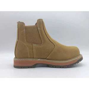 Botas de Seguridad de Invierno de Alta Calidad, Estilo Occidental, Corte Medio, con Puntera de Acero Anti-Impactos, Transpirables, de Cuero Suave, Tipo <span class=keywords><strong>Chelsea</strong></span> - Product Image 4