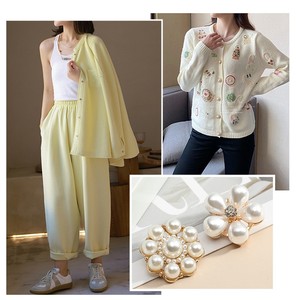 Nút cườm pha lê cao cấp đính đá pha lê, họa tiết hình chữ nhật thân thiện với môi trường, trang trí hoa dùng cho túi vải - Product Image 3