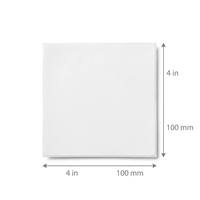 Rouleau d'étiquettes adhésives thermosensibles avec couche de finition, 4x4 pouces (100*100mm), blanc, résistant à l'eau et à l'huile, papier autocollant thermique écologique