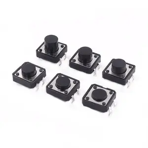 12x12mm Panel PCB Momentary Tactile Tact Mini Push Button Switch DIP 4pin 12x12x4.3/5/6/7.3-10 MM 12*12*4.3MM 5MM-10MM