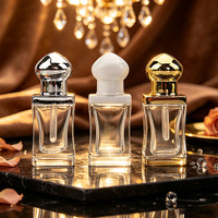 Botol Minyak Parfum Kaca 3ml Persegi Bening Tutup Ulir Botol Tetes Isi Ulang Minyak Esensial Serum Aromaterapi Kosmetik Perawatan Kulit