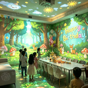 Projecteur holographique interactif pour les fêtes d'anniversaire des enfants, jeux numériques, activités créatives et divertissements en intérieur - Product Image 4
