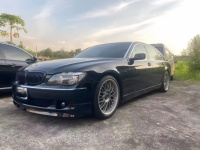 Pour BMW ancienne série 7 pelle avant modifiée G12 lèvre avant grande entourée de pelle avant noir brillant menton en fibre de carbone