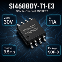 Diode de sécurité à montage en surface NK SI4688DY-T1-E3, 8 V, 30 V, résistance interne 20 V, ID 11 A, Guangdong