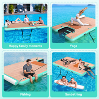 Plateforme flottante gonflable FBsport, quai flottant, plateforme de plage flottante, composants de quai flottant, plateforme aquatique flottante pour la mer
