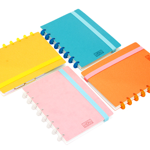 RINGNOTE Flexible Waterproof Silicon Band 21cm 26cm UV Printed Disc Bind Multiple Colors <b>A5</b> Binder Notebook Junior Size <b>Diary</b> - Product Image 3