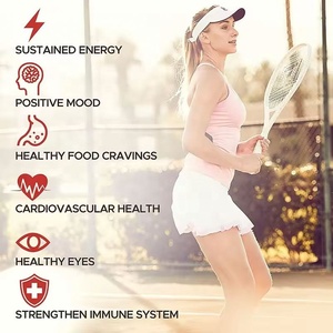 Enerji Desteği İçin <span class=keywords><strong>Rhodiola</strong></span> <span class=keywords><strong>Rosea</strong></span>, Limon Balsamı ve GABA İçeren Çok Satan Yetişkinler İçin Safran Özlü Sakız Şeker - Product Image 5