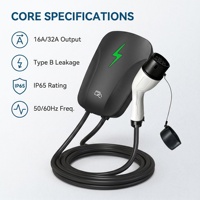 Station de recharge murale certifiée CE, Plug and Play, norme européenne Type 2, 7 kW, 11 kW, 22 kW, chargeur de véhicule électrique