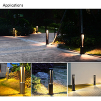 Lampe de poteau moderne 12W, IP65, étanche, pour allée, jardin, éclairage extérieur, lampe à LED pour pelouse
