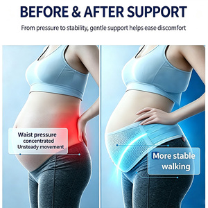 Cintura di Supporto per la Gravidanza Personalizzabile, Fascia Addominale Regolabile per Comfort della Vita, Pelvi e Parte Bassa della Schiena Durante la Gravidanza - Product Image 3
