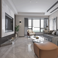 Carrelage en porcelaine imitation pierre gris perle 800x800mm, facile à nettoyer, imperméable, pour sol, mur, salon, hôtel
