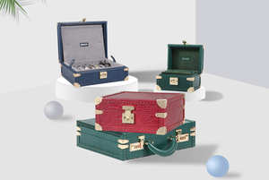 Phong Cách Cá Sấu Da 8-Khe Cắm Hộp Đồng Hồ Lưu Trữ Trường Hợp Thanh Lịch Trường Hợp Đồng Hồ Với 8-Khe Cắm Cho Đồng Hồ - Product Image 4