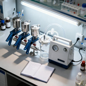 Système de filtration <span class=keywords><strong>à</strong></span> collecteurs pour équipement de laboratoire de chimie, en acier inoxydable SS316L <span class=keywords><strong>à</strong></span> trois branches, <span class=keywords><strong>filtre</strong></span> <span class=keywords><strong>à</strong></span> solvant, OEM indépendant - Product Image 5